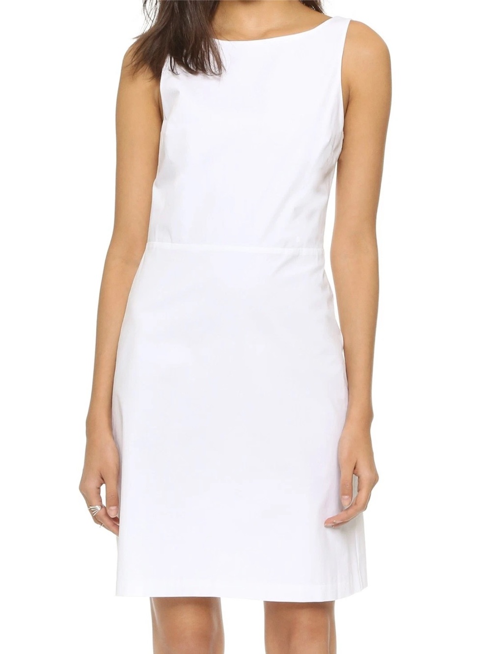 EUC Theory cotton poplin open back dress